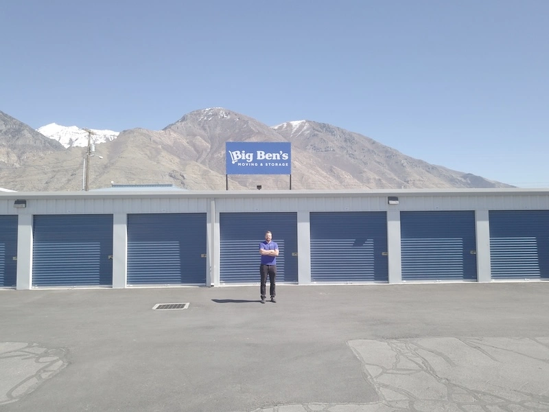 Ben in front of Big Bens Storage