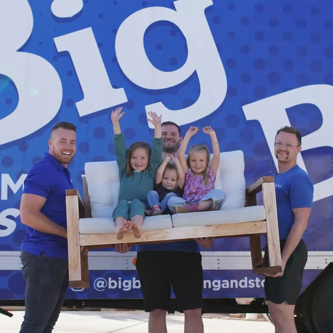 happy family moving day