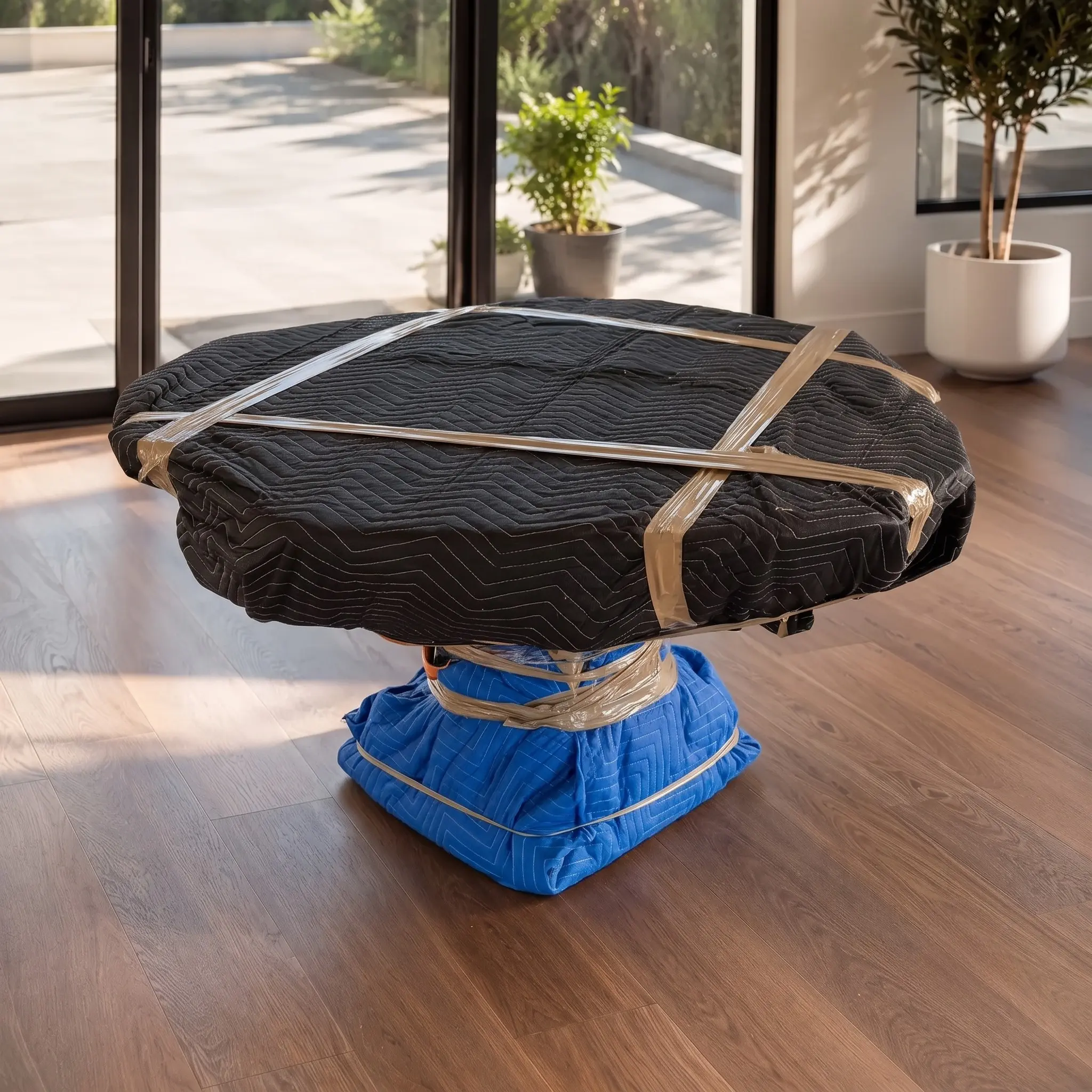 Specialty item moving with padded protection for heavy and delicate furniture